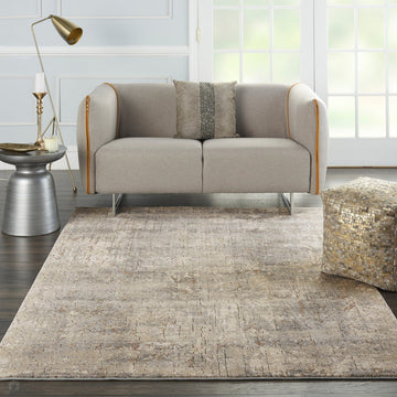 Quarry QUA03 Modern Abstract Distressed Soft Textured Durable Low Profile Short Pile Beige/Grey Rug-Nourison-Rug Love - The Most Loved Rug Store